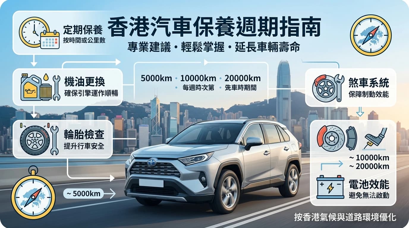 香港汽車保養週期指南