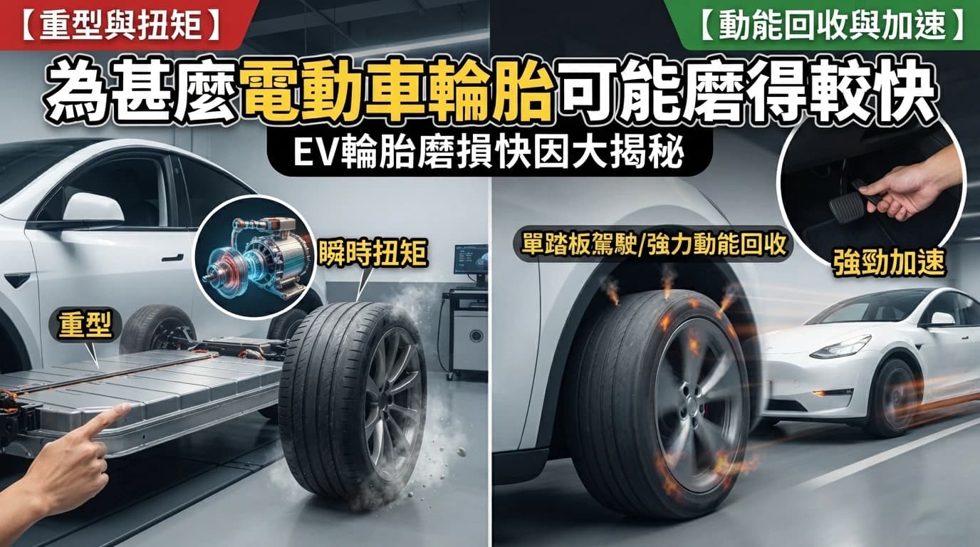 為甚麼電動車輪胎可能磨得較快？