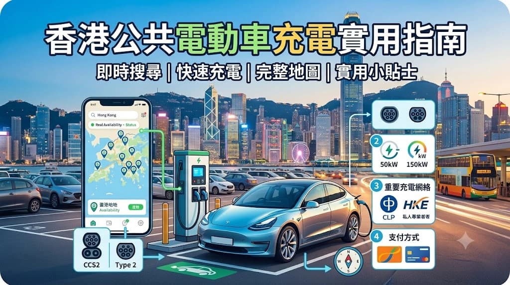 香港公共電動車充電實用指南