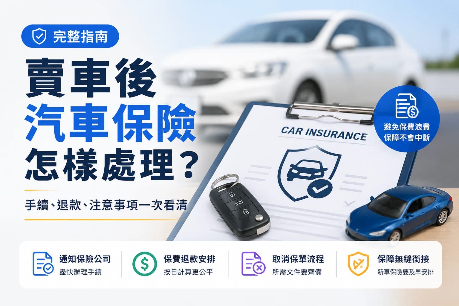 賣車後汽車保險怎樣處理?