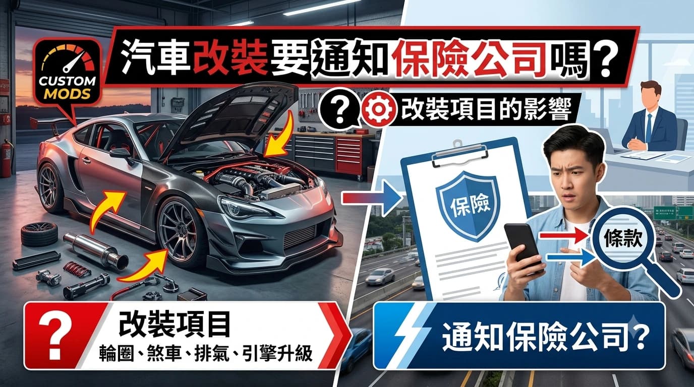 汽車改裝要通知保險公司嗎?