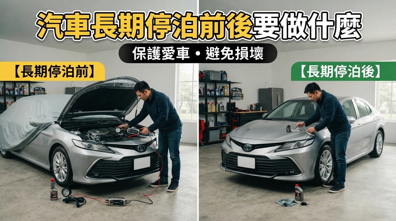 汽車長期停泊前後要做甚麼?