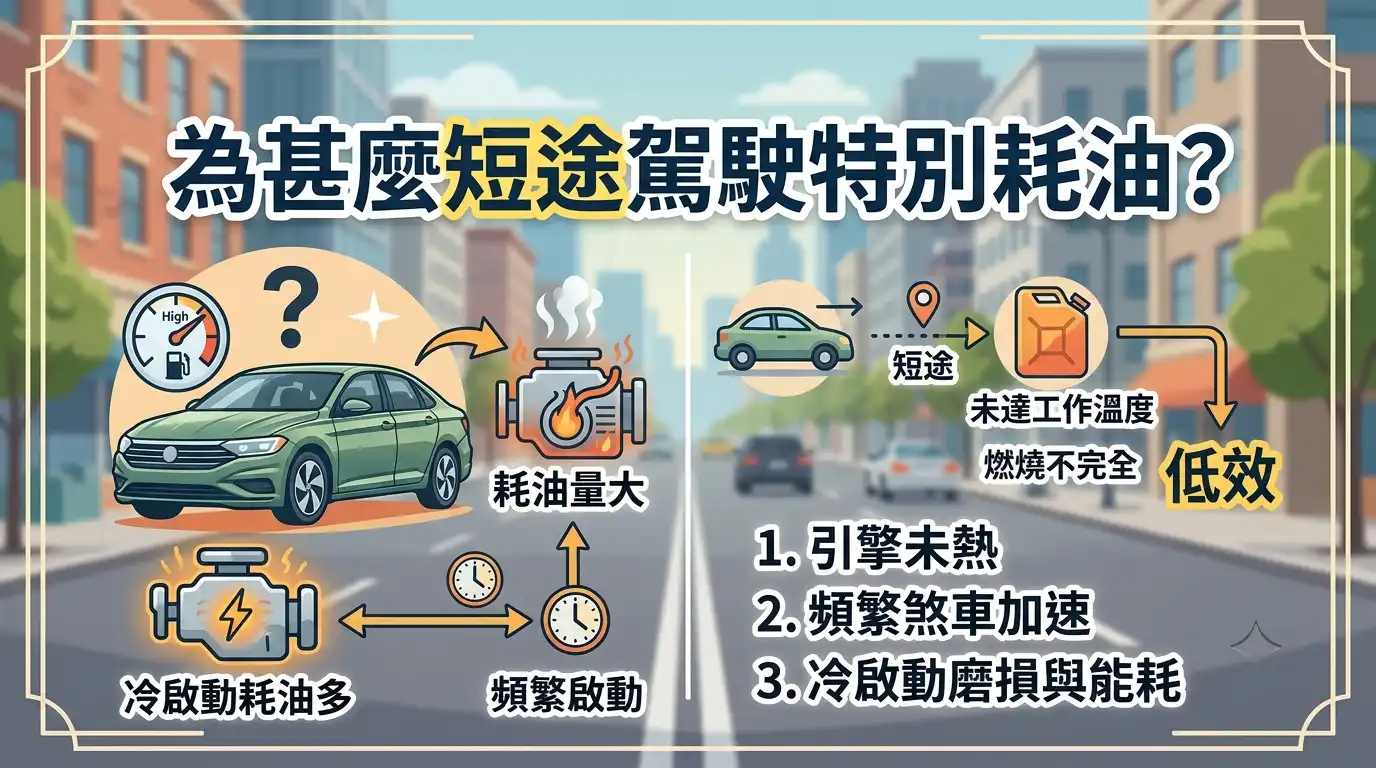 為甚麼短途駕駛特別耗油?